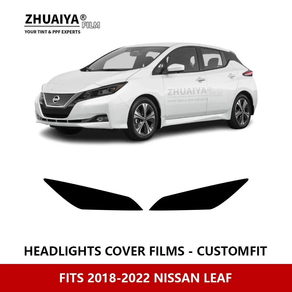 

Для NISSAN LEAF 2018-2022 Автомобильная внешняя фара против царапин PPF предварительно отрезанная Защитная пленка для ремонта автомобильные наклейки аксессуары