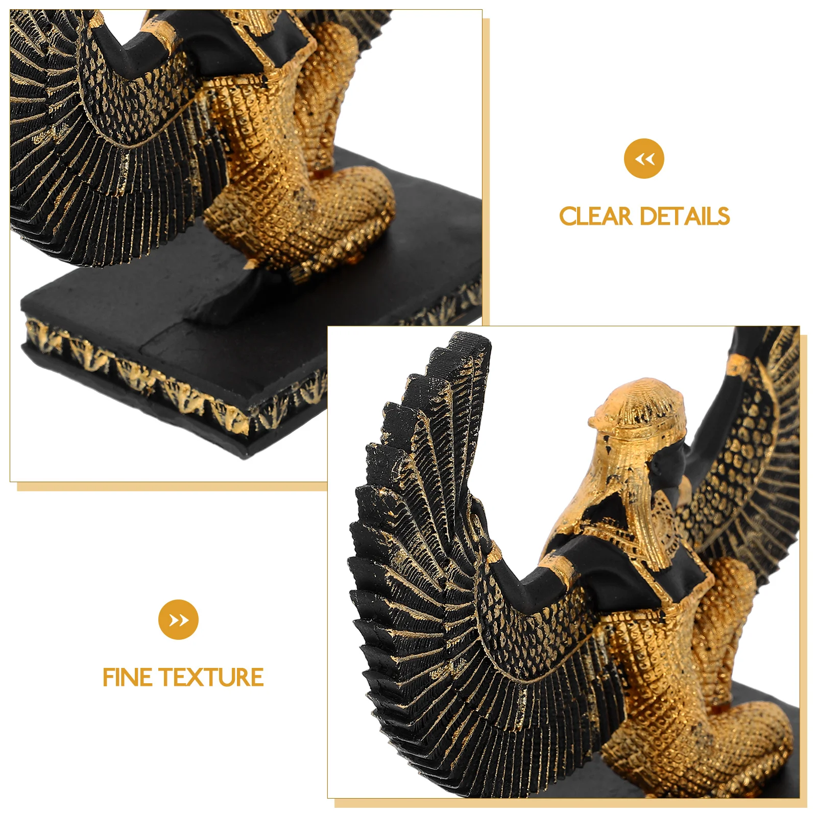 Egyptian Statue Desktop Goddess Adorn Crafts Egypt Fairy Eagle Lady Sculpture Resin Living Room Office decor - Image 5