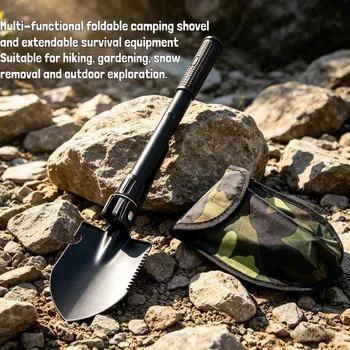 Folding Tactical Survival Shovel 1