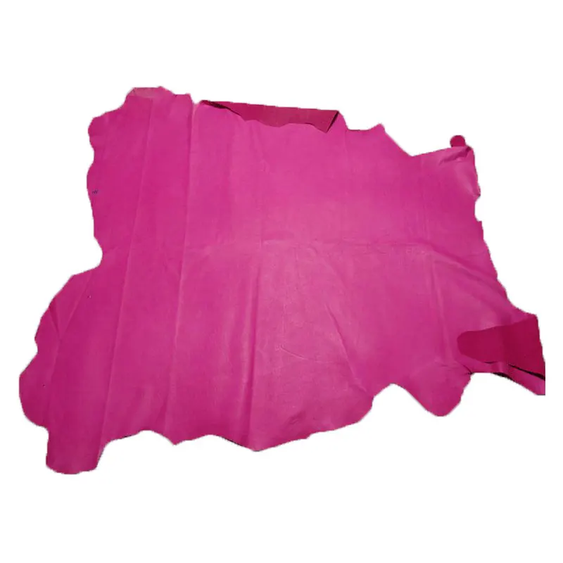 

Rose Red First Layer Genuine Pig Grain Skin Leather Material Sale By Whole Piece