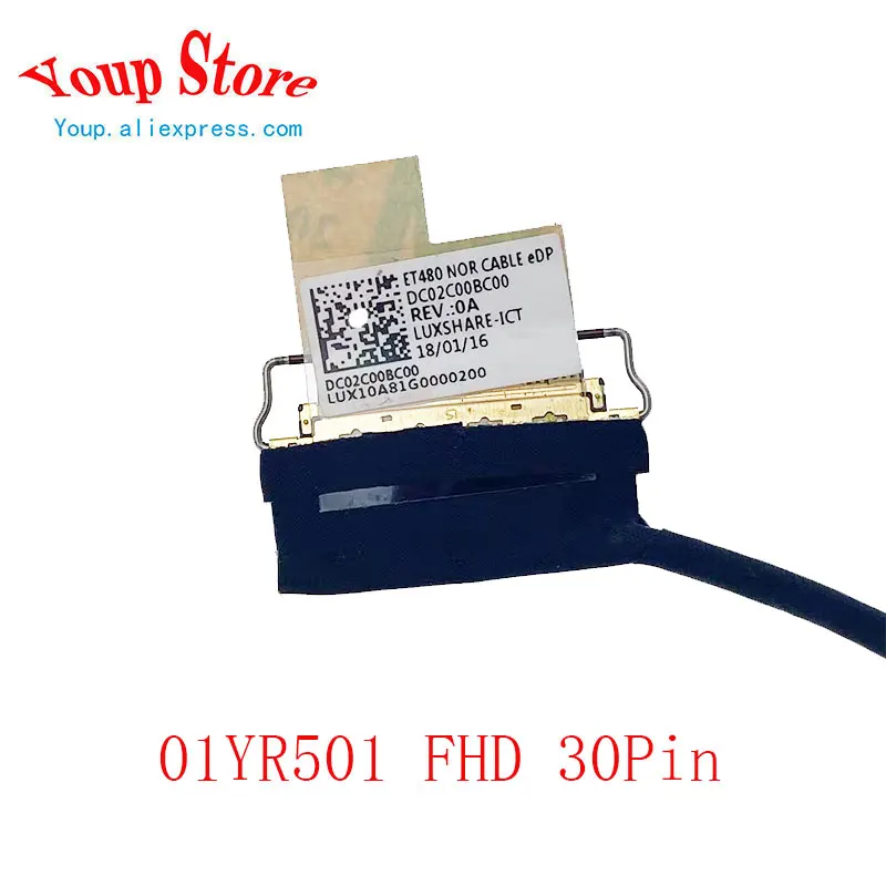 Kit de charnières LCD pour ordinateur portable Lenovo ThinkPad T480 A485 avec axe 01YR496 01YR497