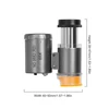 Mini Pocket Microscope Kit 60x Lab Handheld Microscope Battery Powered Microscope with LED Light Kids Science Microscop 6