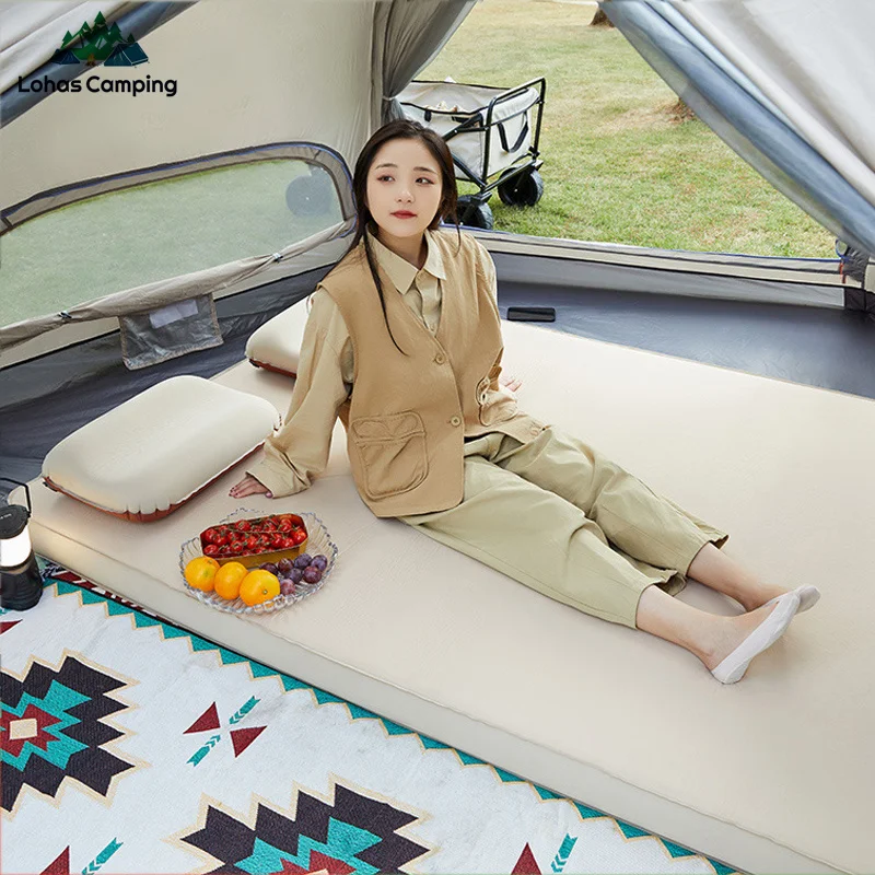 Lohascamping ��ü ��â ��Ʈ, �β��� 10cm ����Ʈ ���̽� ���� ħ��, ķ�� ��Ʈ���� �е�, 1-2 �ο� ���� ��Ʈ����