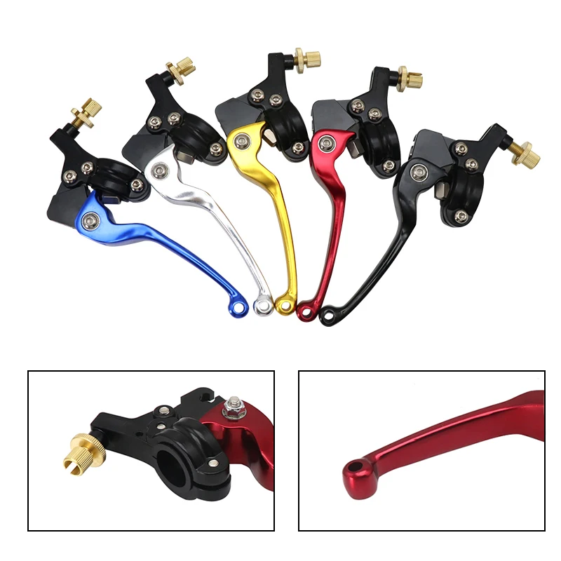 

SCL мотоциклы 1 шт. левый велосипед-внедорожник мотоциклетный тормозной рычаг с логотипом 5 цветов CNC алюминиевый сплав Муфта тормозной рычаг