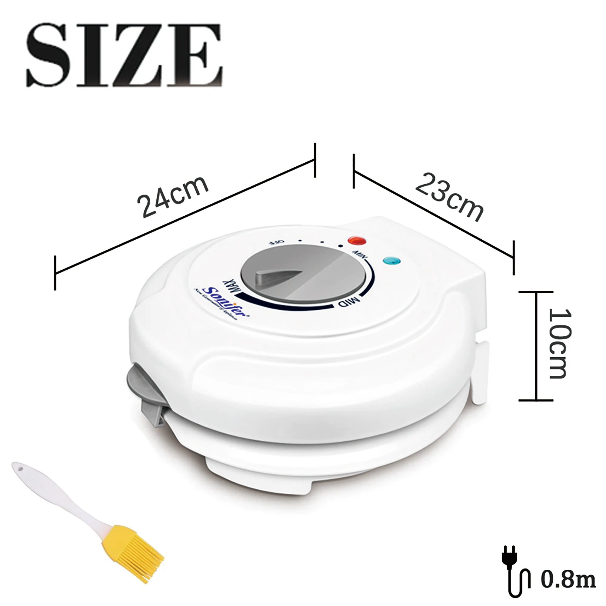 Electric Egg Roll Maker Crispy Omelet Mold Crepe Baking Pan Pancake Bakeware DIY Ice Cream Cone Machine Pie Frying Grill Sonifer 6