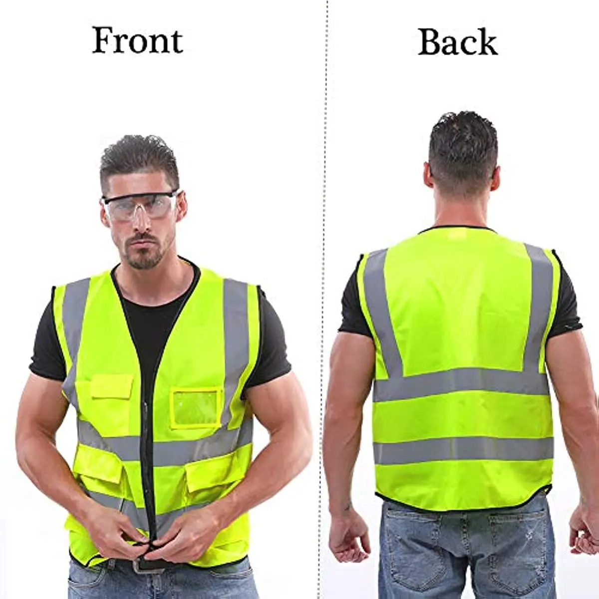 Reflective Safety Vest High Visibility XXXL Working Vest Motorcycle Jacket Fluorescent Signal For Men Woman Reflective Safety Vest Reflective Safety Jacket