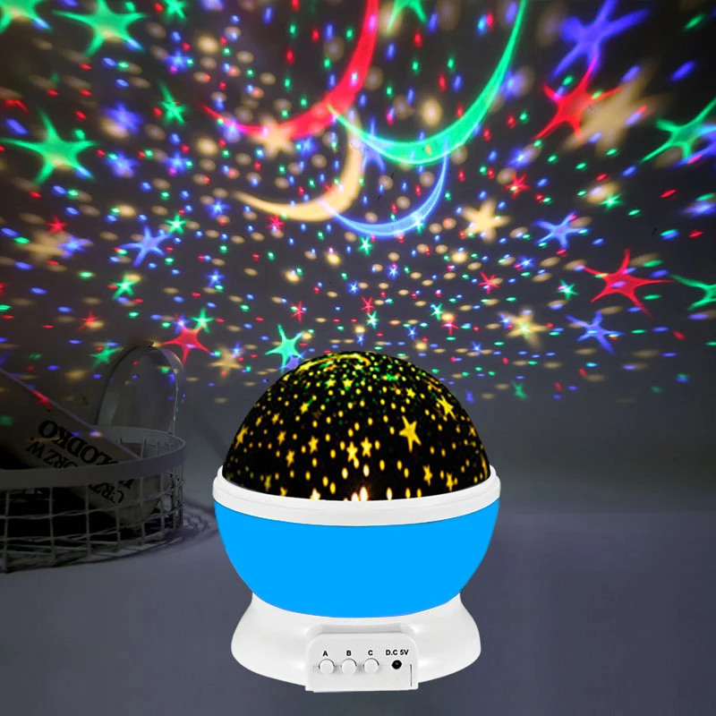 

Starlight Rotating Projection Lamp Children's Creative Atmosphere Romantic Fantasy Night Light Gift Colorful Starry Sky Lovers