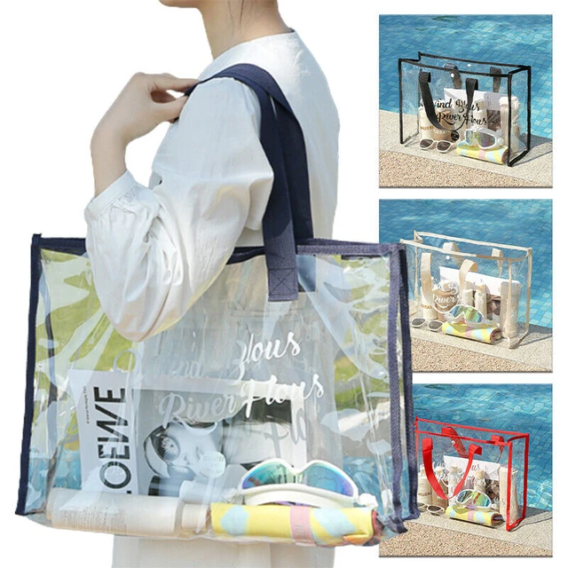 Borsa trasparente di moda per le donne borsa trasparente in PVC da viaggio  borse a tracolla da donna con borsa Tote da spiaggia Eco di grande capacità  - AliExpress