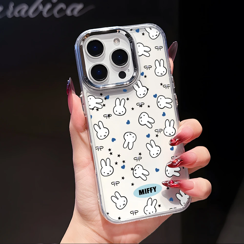 Luxury Clear White Rabbit M-Miffies Phone Case
