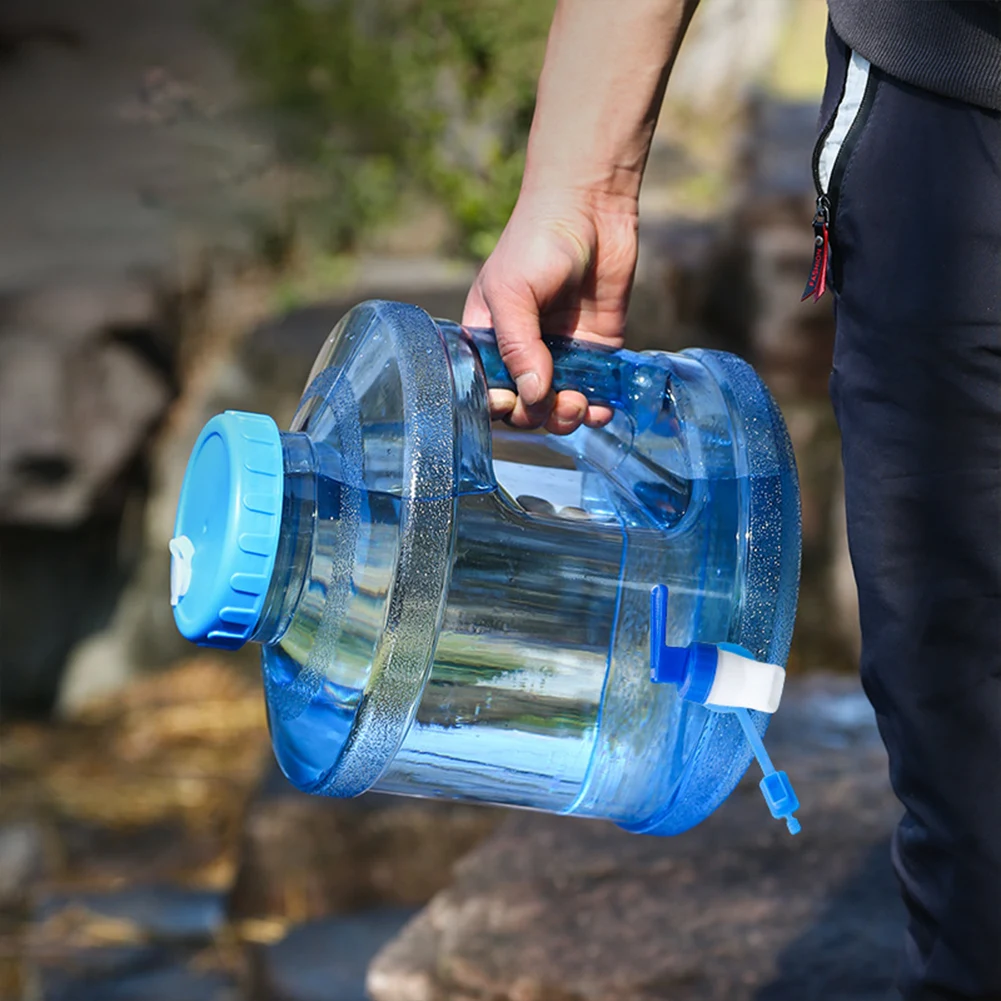 7.5L Drinking Water Jug Multifunction Water Storage Carrier Large Capacity Drinking Water Bucket with Faucet for Camping Picnic 3