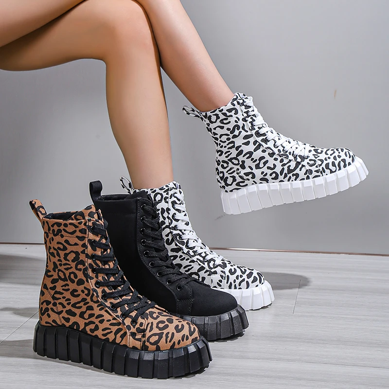 Winter Leopard Print Shoes Women's Winter Shoes 2022 Leopard Print
