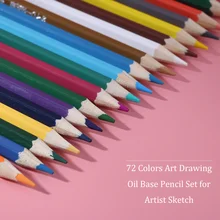 

72 Colors Art Drawing Oil Base Pencil Set for Artist Sketch