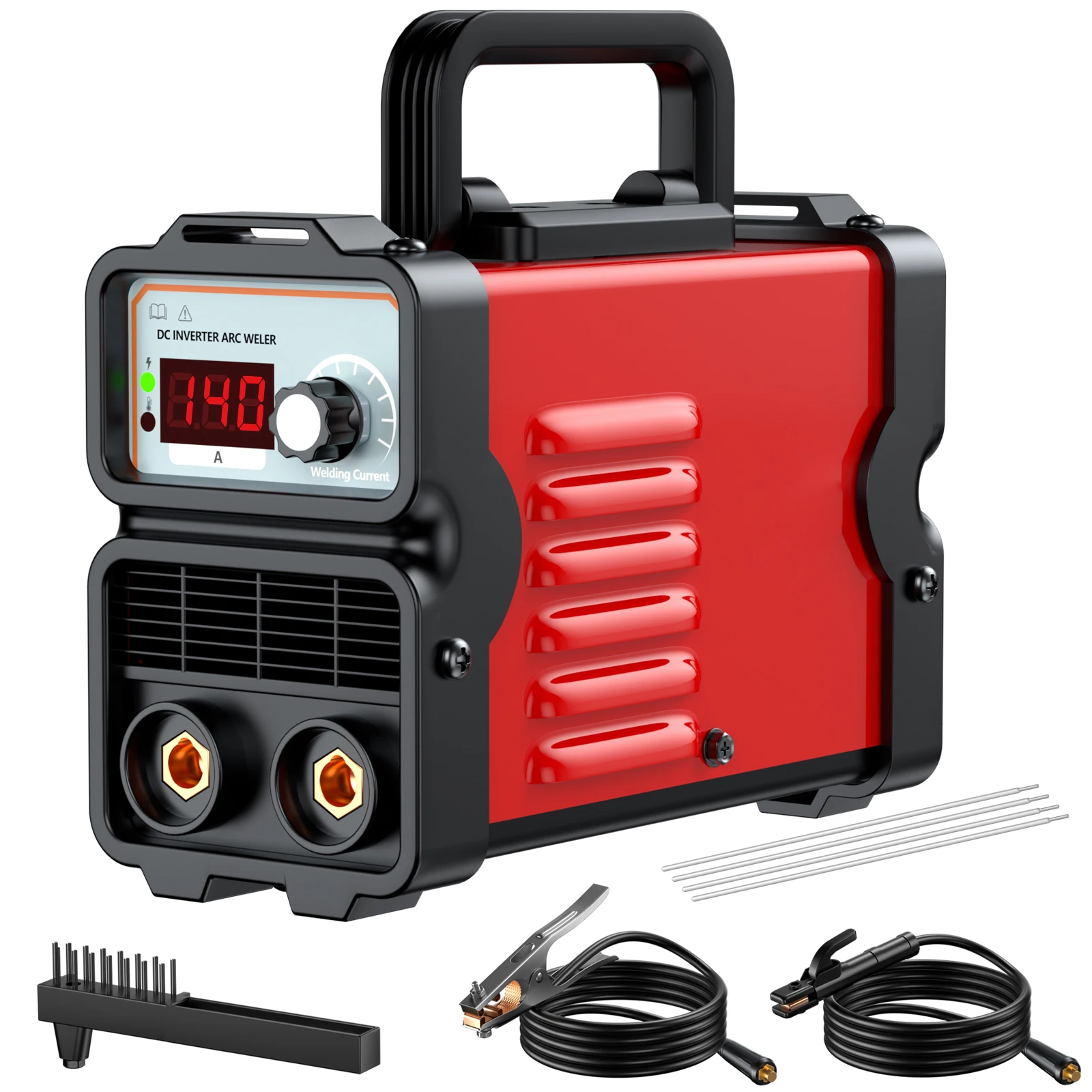 140A 110V Stick Welder Mini Welding Machine Portable Stick Welder MMA Welder IGBT Inverter Welder with LCD Display Hot Start 6
