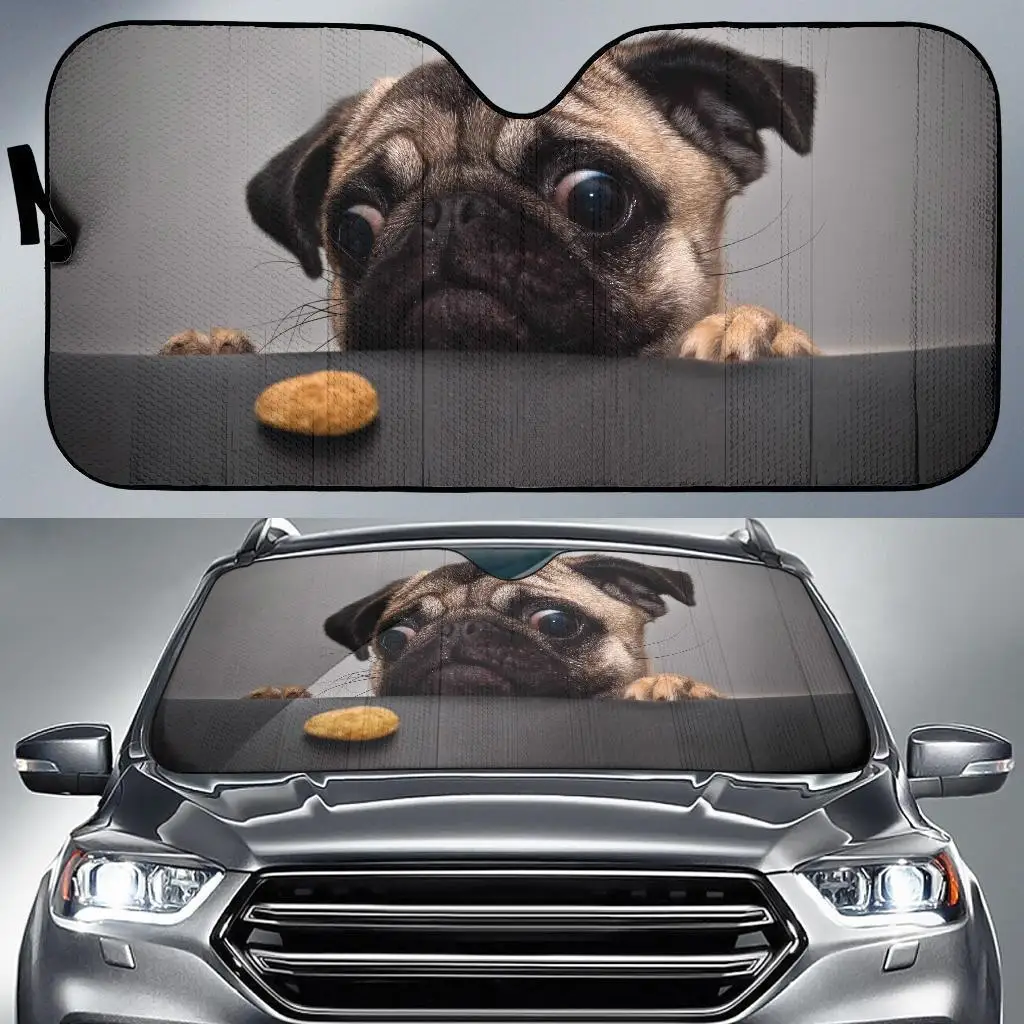 

Cute Bulldog Dog Auto Sun Shades