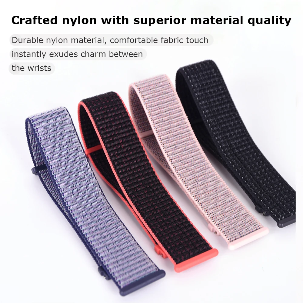 Nylon Loop Woven Strap Bracelet - Adjustable Fitness Band