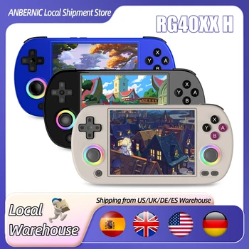 ANBERNIC RG40XX H Retro Handheld Game Console 4.0 Inch IPS Screen Linux System Built-in 64G TF Card 5488 Games Support HD-TV Out 1