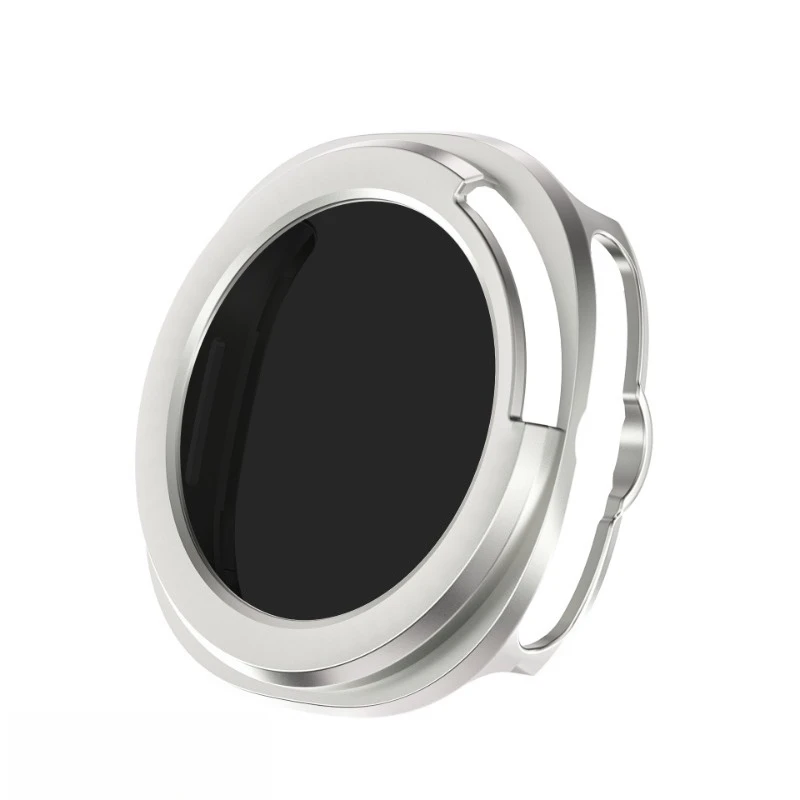 Enhanced Privacy Glass PC Case with Screen Protector Bumper for Galaxy Watch 8 Classic