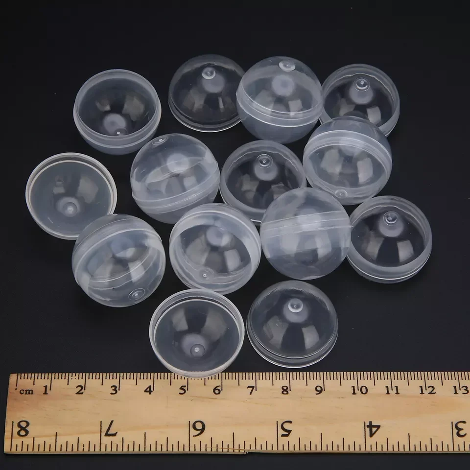 Small Clear Fillable Capsule Toy Balls 50Pcs 28mm Multi-Purpose Transparent Surprise Balls