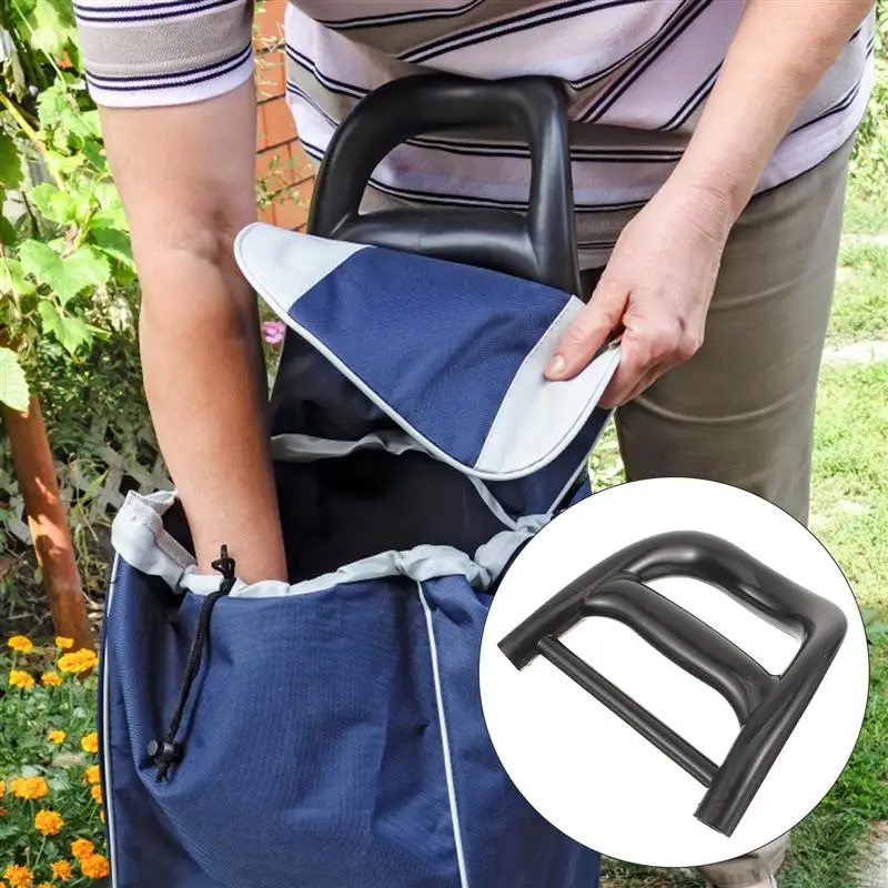 Cart Accessories Heavy Duty Handle Replacement Shopping Cart Fold Trolley Shopping Parts Universal Grip Wheelchair Handle