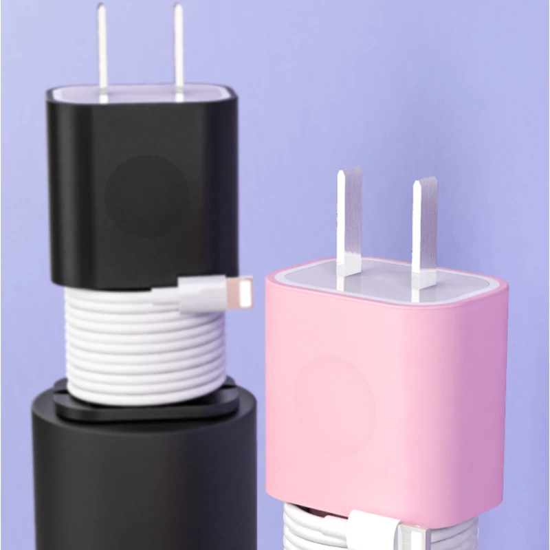 Wire Cord Organizer Silicone Cable Protector Cover for Apple Iphone USB Charger Cable Cord Charging Cable Silicone Bobbin Winder