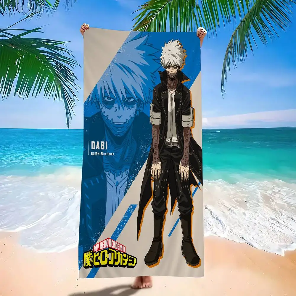 My Hero Academia Anime Microfiber Beach Towel Absorbent Quick Dry Soft Yoga Swimming Resort Mountain Climbing Towel