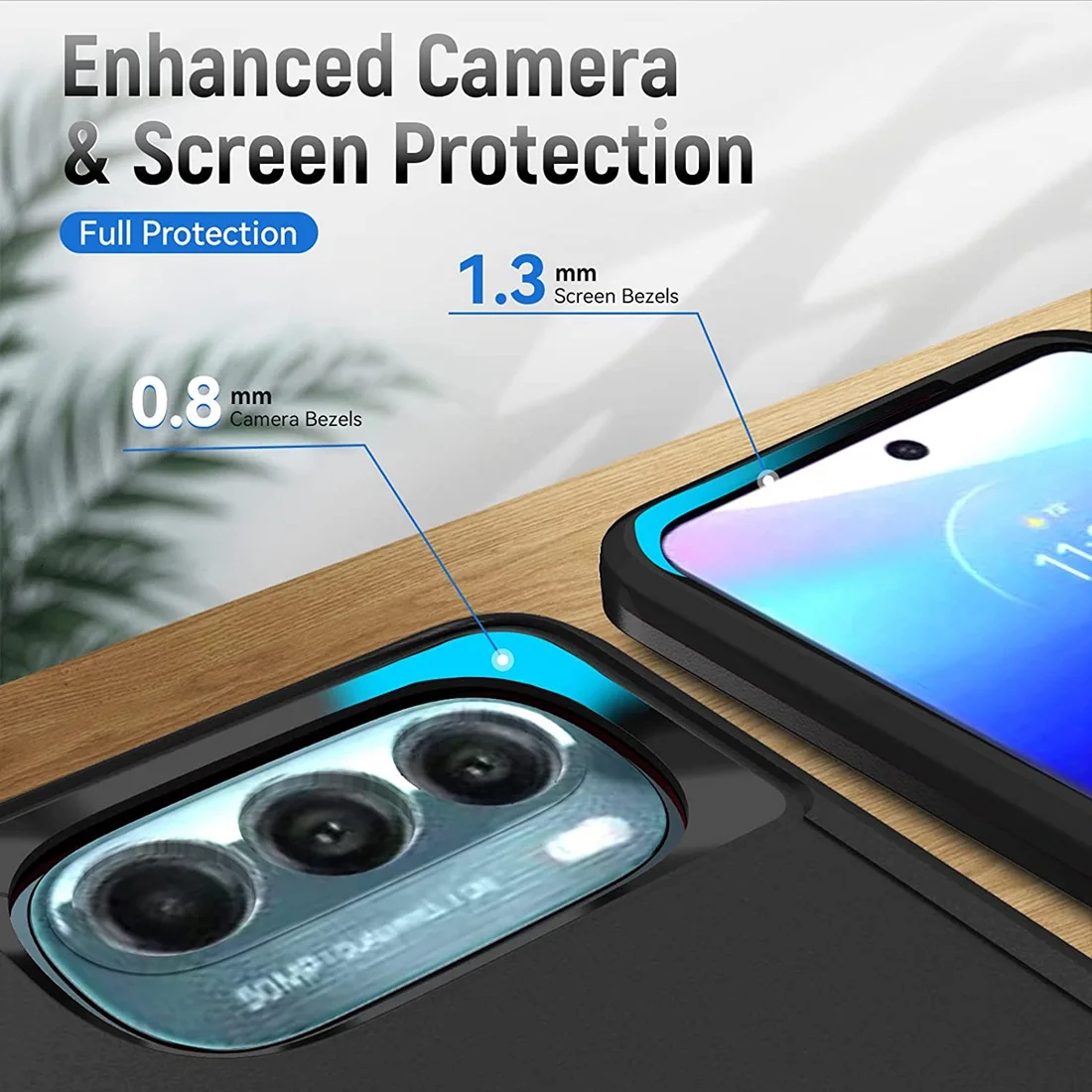 Enhanced Protective Shockproof Dual-Layer Case with Screen Protector