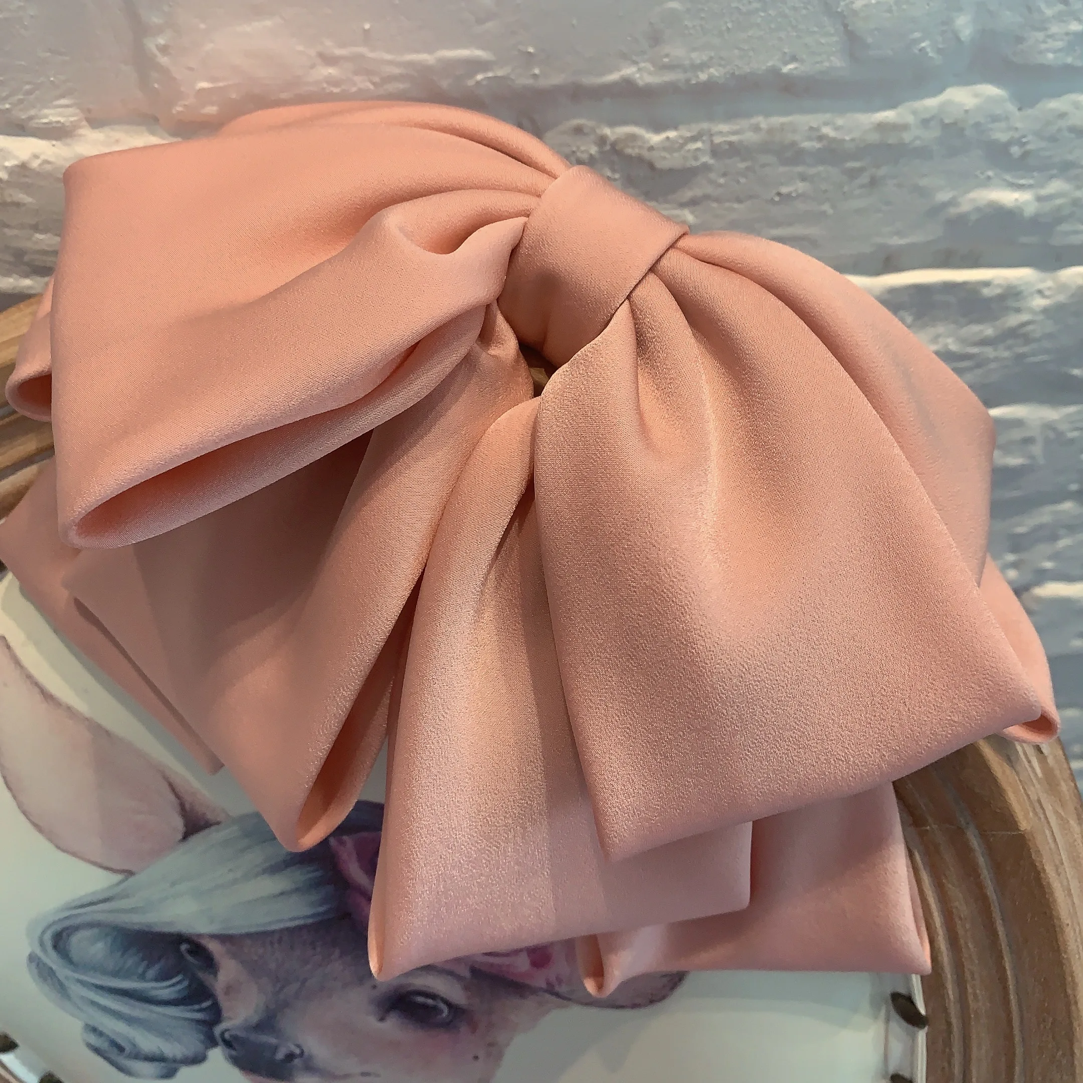 Fermaglio per capelli a fiocco di alta qualità da donna, copricapo popolare in raso, grande, stile retrò, fermaglio per coda di cavallo, accessori per capelli_voghion.com