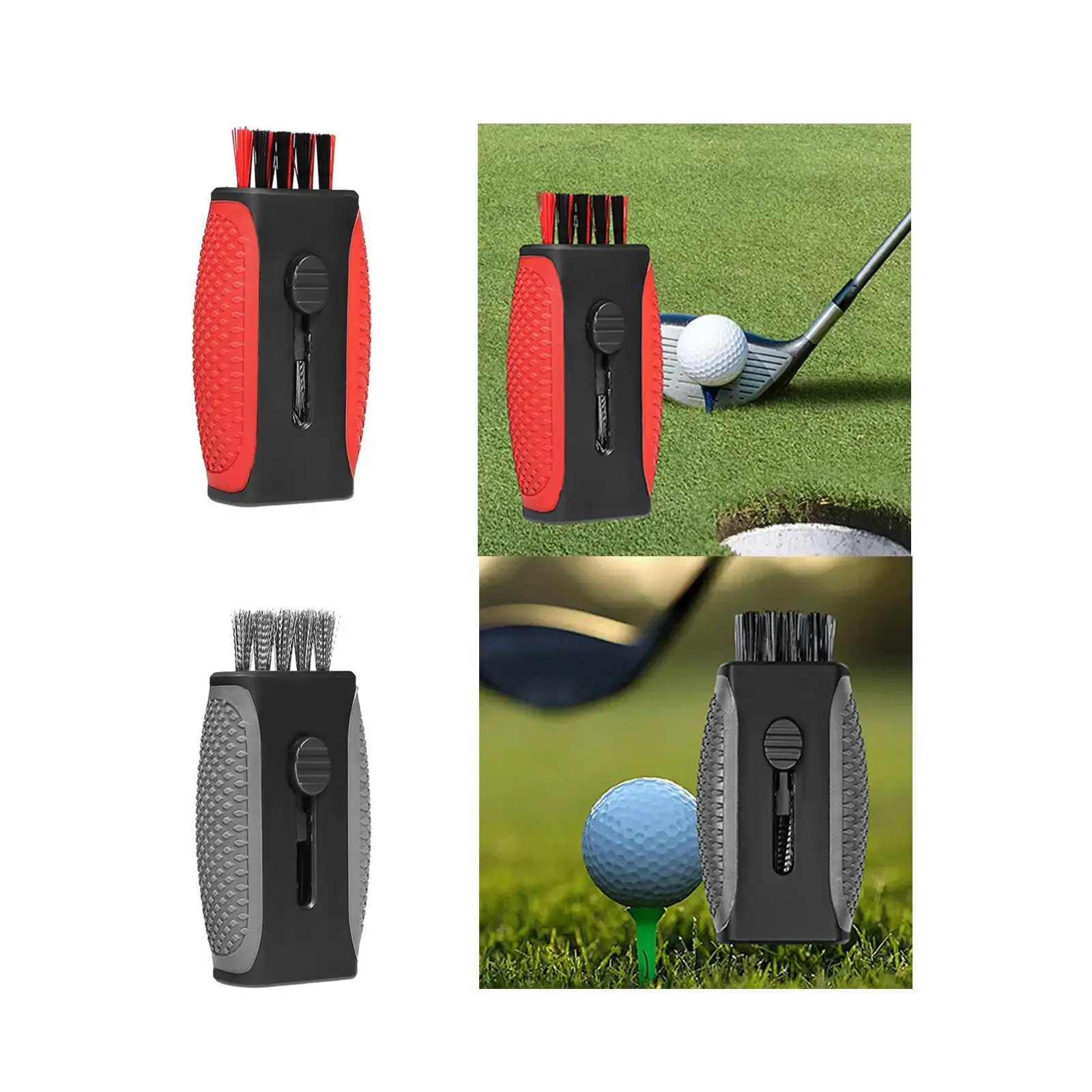 Golf Club Brush, Retractable Golf Club Cleaning Brush Tool, Golfing Cleaning