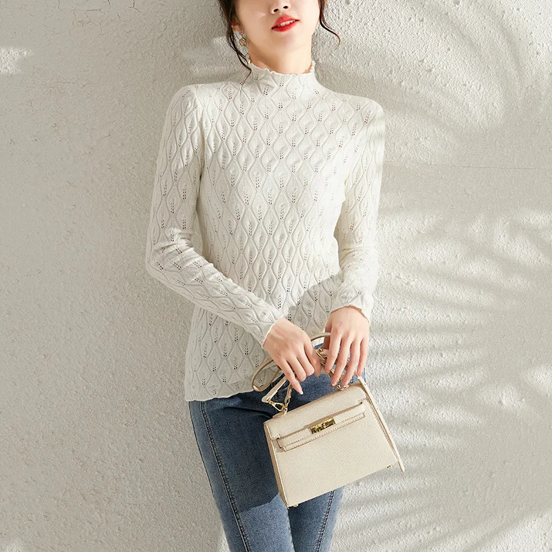 Winter Long Sleeve Women Sweater Autumn Turtleneck Knitted Tops Fashion Elegant Casual Jumper Pullovers Knitwear