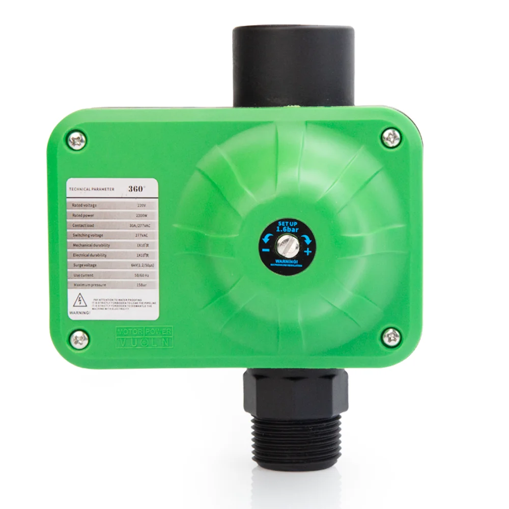 Water Pump Controller GS Intelligent Pressure Controller for Water Pump 0-10bar 2.2KW SUPPLY G1 Thread Easy Operation Pump Switch for Building Pipe