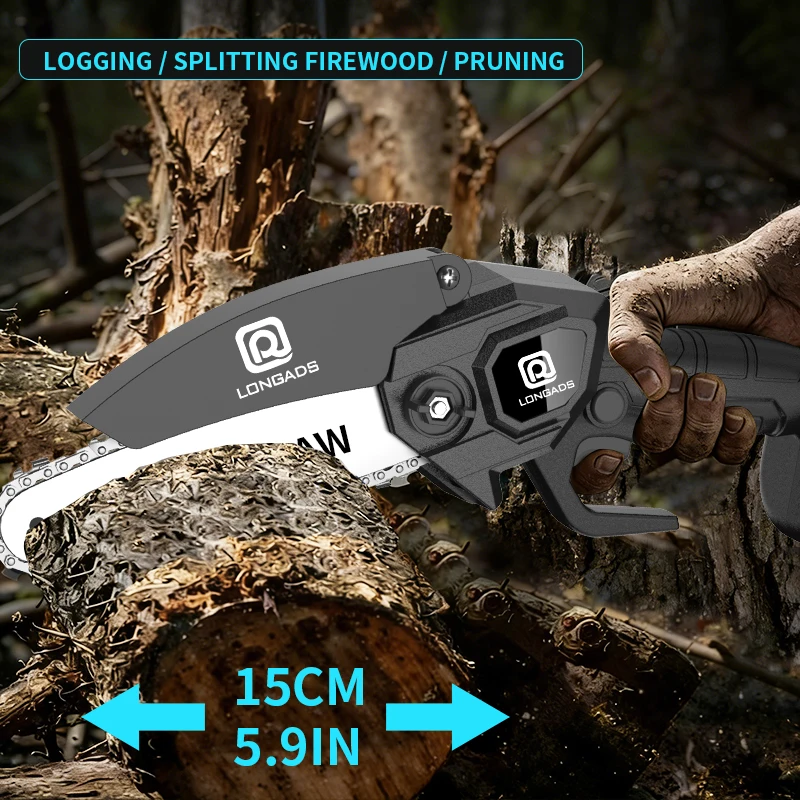 6-Inch Cordless Mini Chainsaw 4