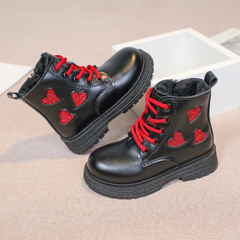 Girls Fleece Winter Snow Boots Non Slip Breathable