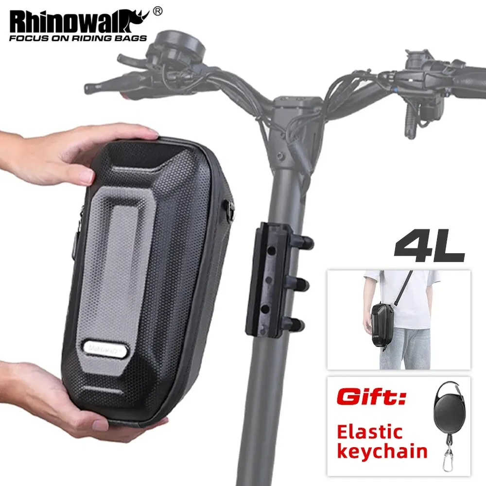Rhinowalk Water-Resistant Front Handlebar Bag, Quick Release, 4L EVA, Large Capacity