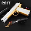 Toy Gun M1911 Soft Bullet Shell Ejecting Foam Bullet Pistol Blasters Outdoor Game Christmas Birthday Gift for Boys Girls 2