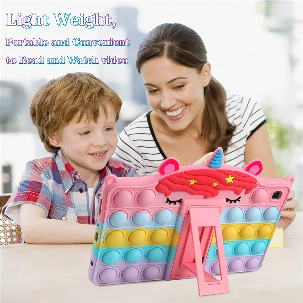 Capa para Tablet Infantil para Samsung Galaxy Tab a7 10.4 T505 a 10.1 T510 a7 Lite 8.7 T220 8.0 T290 s6 Lite s6 P610 a8 10.5 X200 - Imagem 3