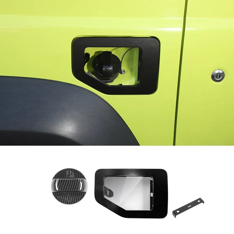 Car Transparent Gas Fuel Filler Tank Cap Cover Decoration Accessories