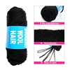 70g/roll Black Brazilian Wool Hair Synthetic Pre Stretched African Hair Yarn for Braiding Hair Extension for Women Black 3