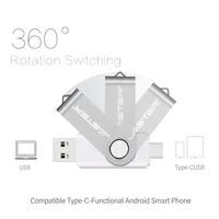 High Speed USB Type C USB Flash Drive 128GB Free Key Chain Pendrive 64GB Orange 2 in 1 USB Stick 32GB 16GB Business Mini 4