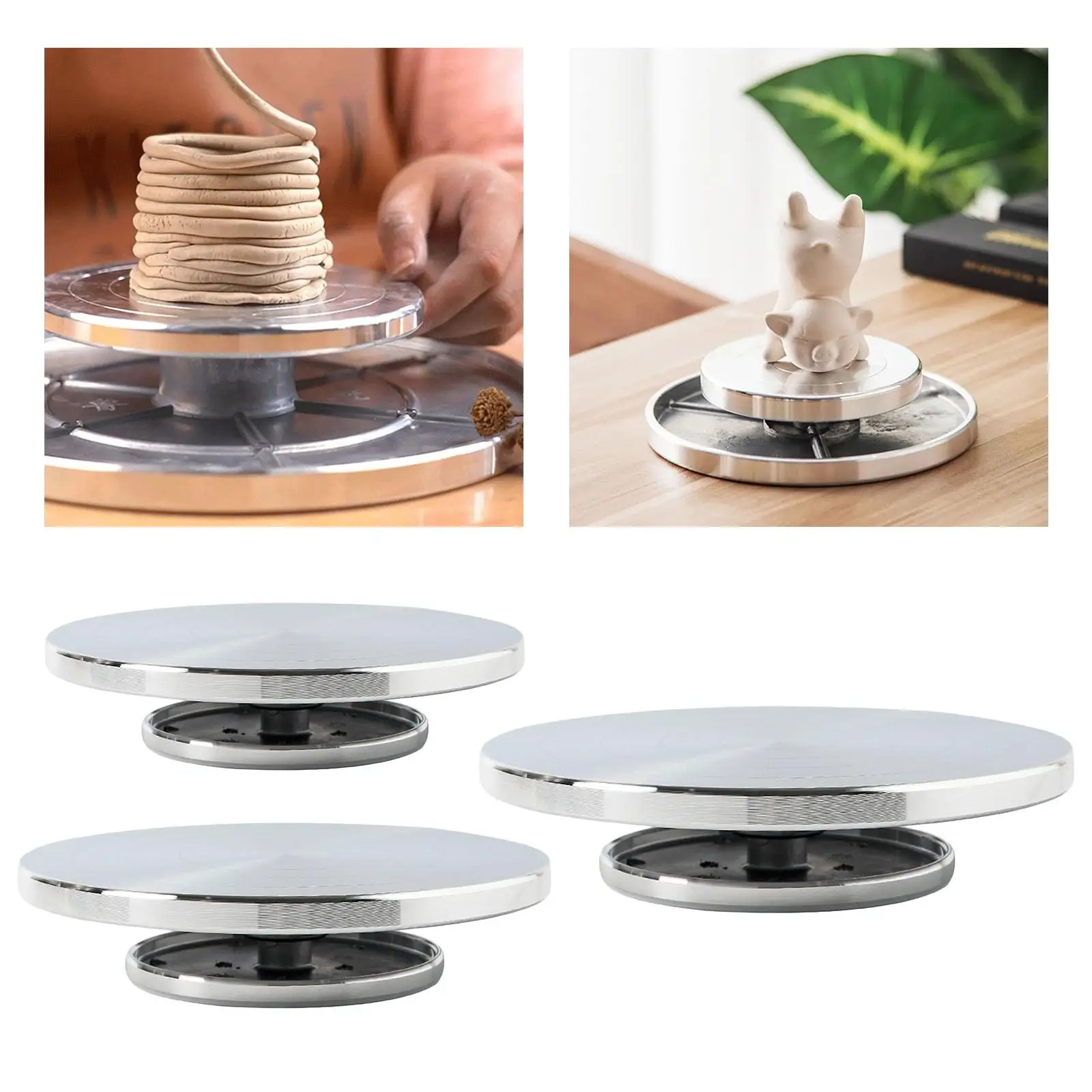 휠 알루미늄 합금 턴테이블 세라믹 도예 조각 도구 액세서리 건설 및 턴테이블 핸드