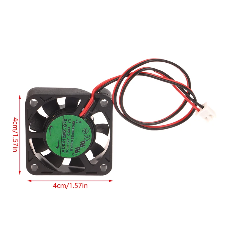 40MM 4010 Cooler AD0412MX-G70 For 40 * 40 * 10MM DC12V 0.08A 2-Line Hydraulic Bearing Silent Cooling Fan cooling fan gaming cooling fan