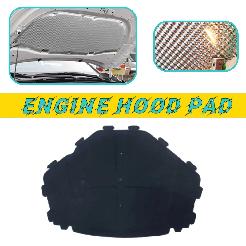 

Коврик для капота двигателя автомобиля BMW X5 E70 X6 E71 xDrive30i 2007-2014 2008, теплоизоляционный хлопковый коврик Pat, огнестойкие звуковые аксессуары