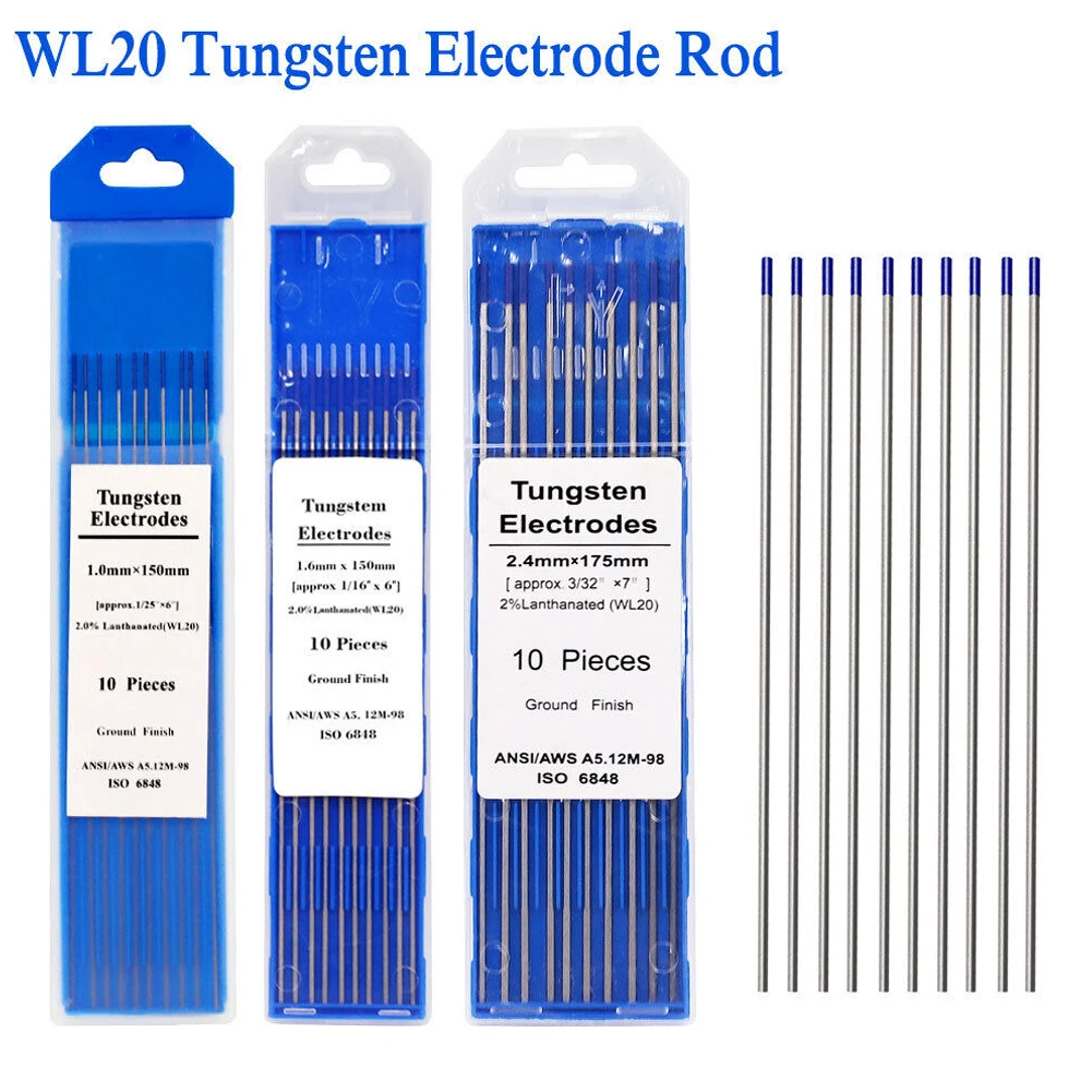 Lanthanum Tungsten Electrodes 10 Pcs 0.04