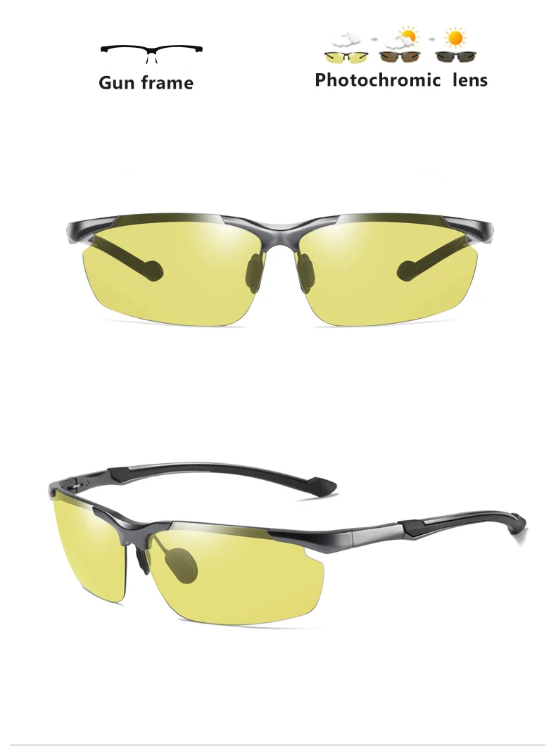 LIOUMO Top Qualität Aluminium Magnesium Sonnenbrille Polarisierte Männer Photochrome Fahren Gläser Frauen Tag Nacht Vision Goggles – Detail 25