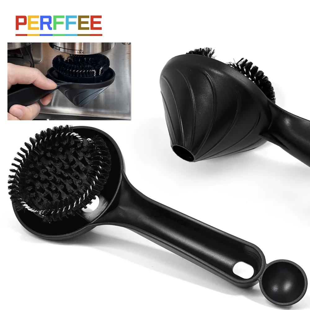 58mm Espresso Group Head Cleaning Brush Coffee Machine Brush Cleaner E61 Groups for DeLonghi for Breville Barista Tool coffee cleaning brush coffee cleaning tool coffee machine cleaner