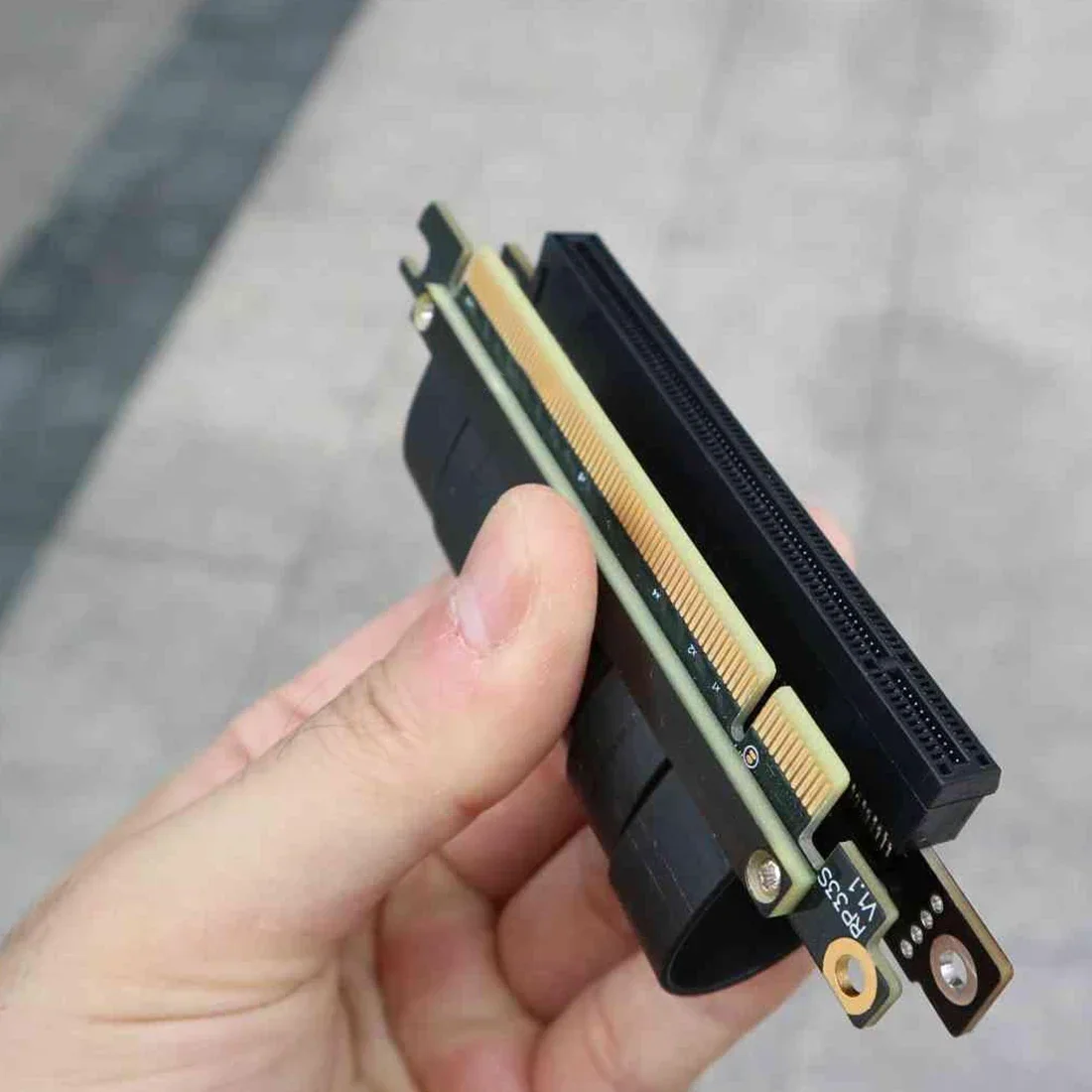 Gen3.0 PCI-E 16x to 16x 3.0 라이저 케이블 5cm 10cm 20cm 30cm 40cm 50cm PCI-Express Pcie X16 어댑터 직각 수직 비디오 GPU