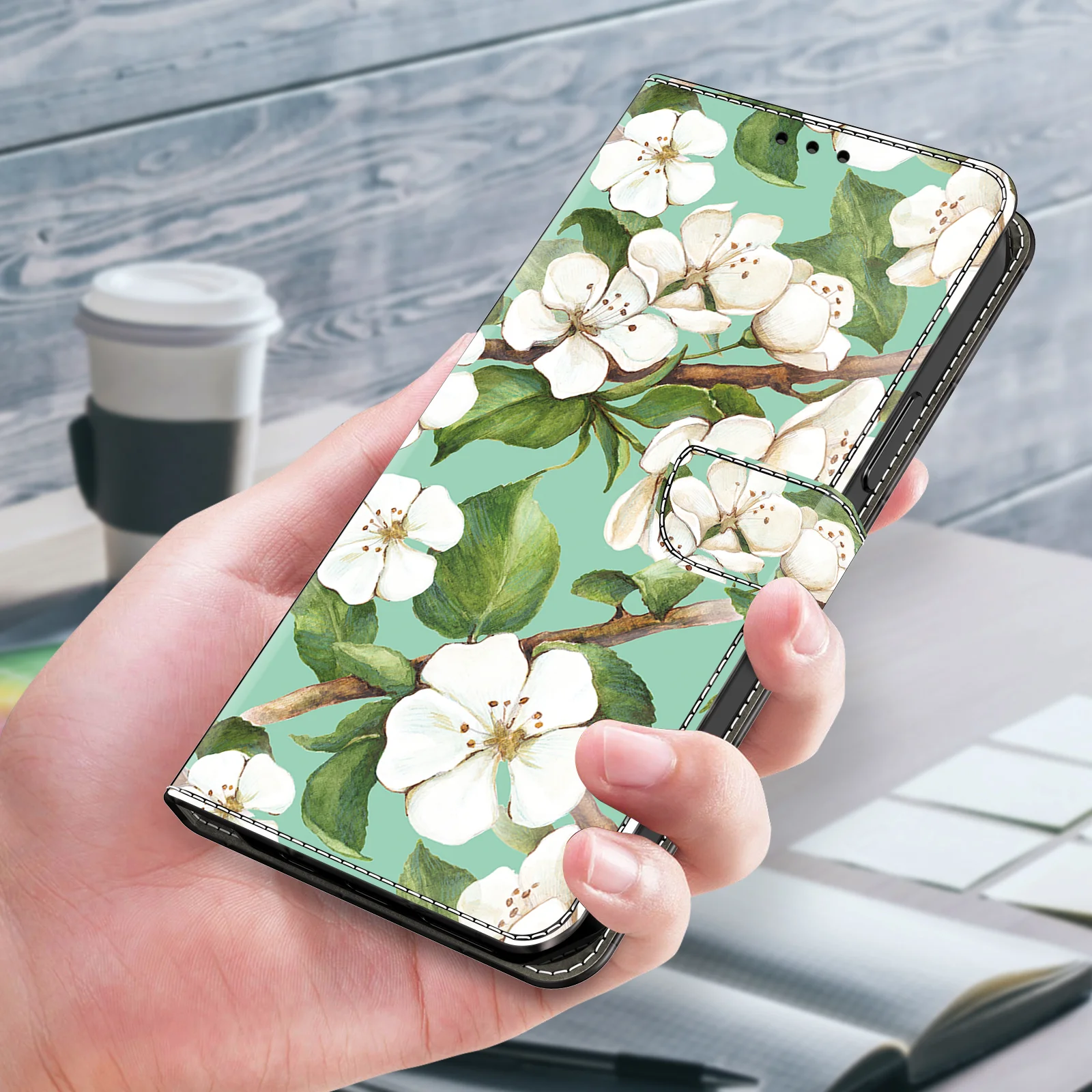 3D Pattern Leather Flip Wallet Case Cover