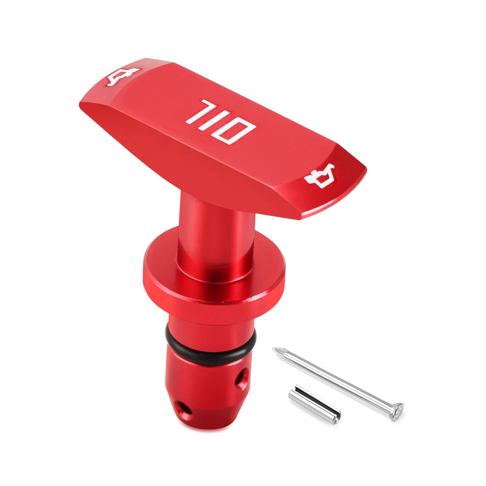 Car Oil Dipstick Pull Handle Aluminum Billet Auto Replacement Modification Decoration