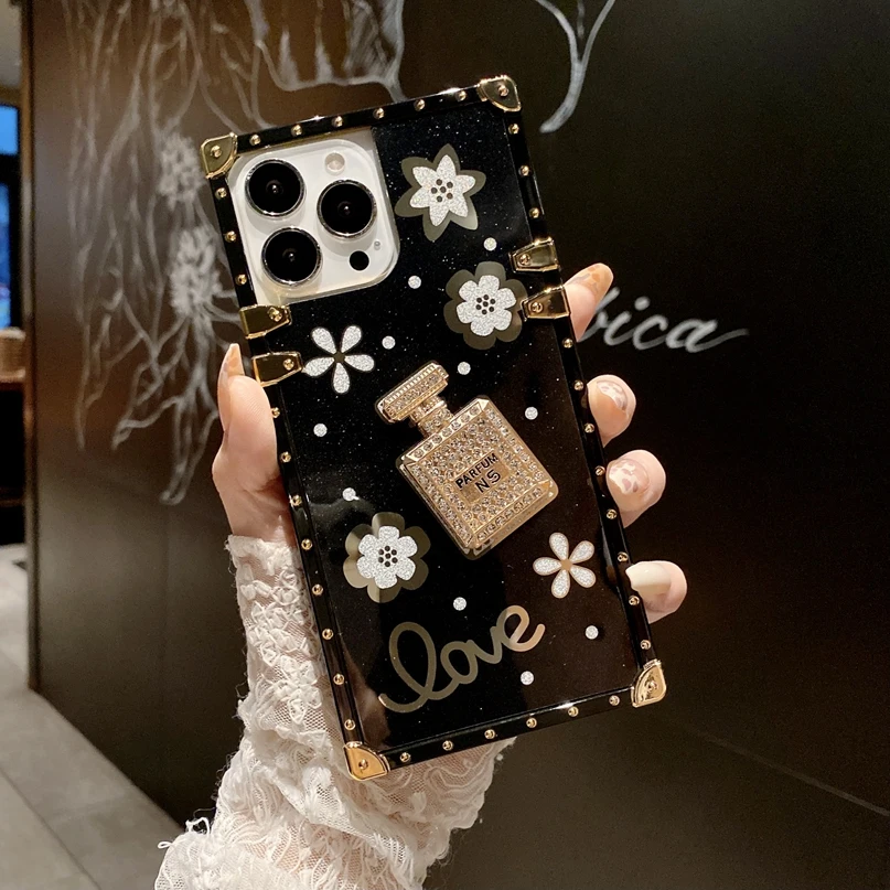 CROSSBODY] Louis Vuitton Eye Trunk Mirror Case for iPhone 13 Mini 7 8 Plus  12 11 14 Pro Max Xs Max XR - Black - Louis Vuitton Case