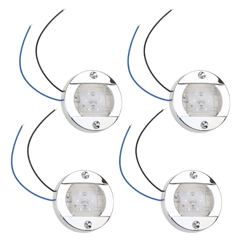 Navigazione Luce Barca LED 4 Tipi Lampeggiante Poppa Ricaricabile Yacht Kayak