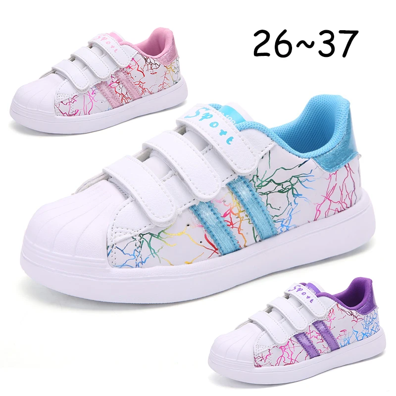 

Children's White Baby Boys Girls Sneakers For Children Casual Toddler Teens Tennis Shoes Kids Sports Running Leather Infantil